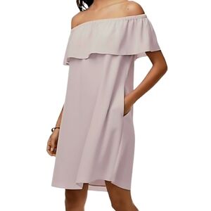 Aritzia WILFRED Neuchatel Off The Shoulder Dress